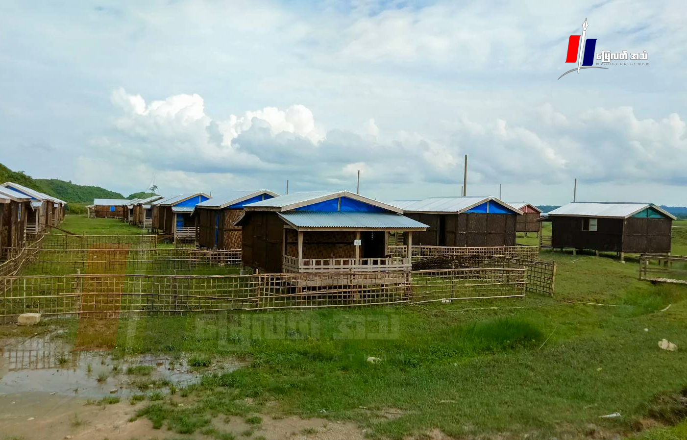 ဒုက္ခသည်စခန်းရေမြုပ်လို့ အသစ်ဆောက်ပေးခဲ့တဲ့ စခန်းအသစ်နေရာမှာလည်း ရေမြုပ်နေဆဲဖြစ်