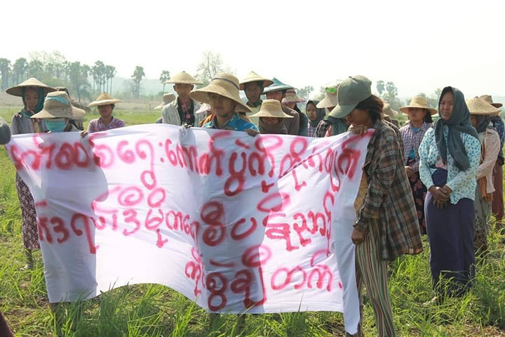 သပိတ်စစ်ကြောင်း ၇၄၅ ရက်‌မြောက်နေ့အဖြစ် ကျေးရွာပေါင်းစုံသပိတ်ပြုလုပ်