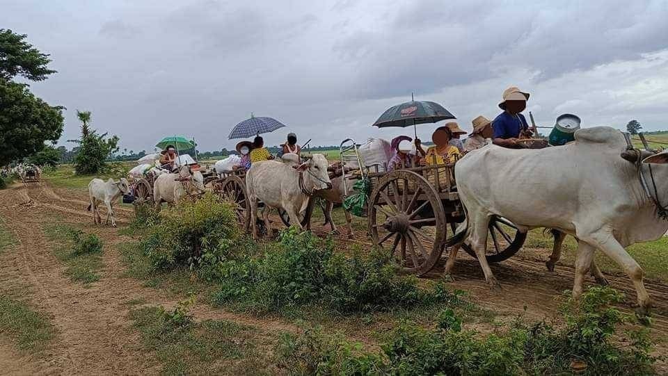 ဒီပဲယင်းနယ်က မရကန်ရွာကို စစ်ကောင်စီမီးရှို့