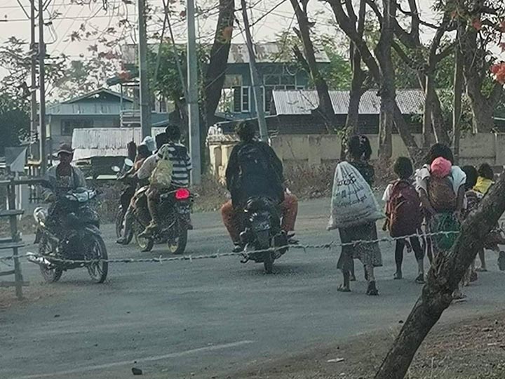 ခိုင်ကမ်းမြို့ ရဲစခန်းနဲ့ တမိုင်ပတ်လည်က ပြည်သူတွေကို နေရာပြောင်းရွှေ့ခိုင်း