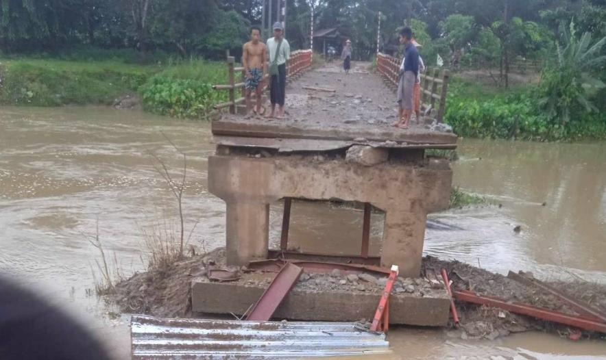 စစ်ကောင်စီ စစ်ရေးအရ အသုံးပြုနေတဲ့တံတား မိုင်းခွဲခံရ