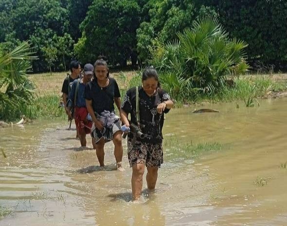 ကျောက်ရစ်ရွာစစ်စခန်းကို ကျားခင်စိန်က ၄၀ မမနဲ့ပစ်ခတ်၊ စစ်တပ်ကင်းပုန်းအဖွဲ့နဲ့လည်း အပြန်အလှန်ပစ်ခတ်မှုဖြစ်