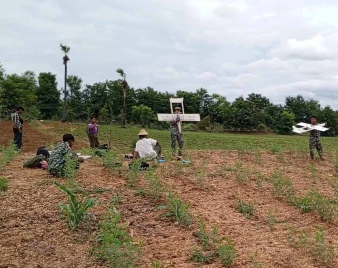 ယင်းမာပင်က ပျူစောထီးရွာကို ဒရုန်းနဲ့တိုက်ခိုက်စဥ် ဒရုန်းတစင်းဆုံးရှုံးခဲ့