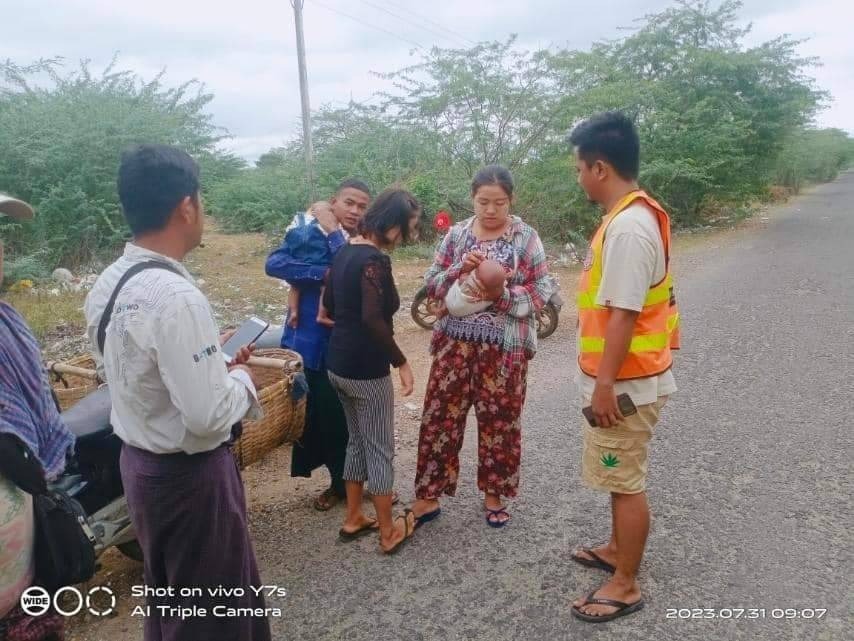 မကွေးမှာ ရက်သားအရွယ် မိန်းကလေးငယ်ကို လမ်းဘေးစွန့်ပစ်ထားခဲ့